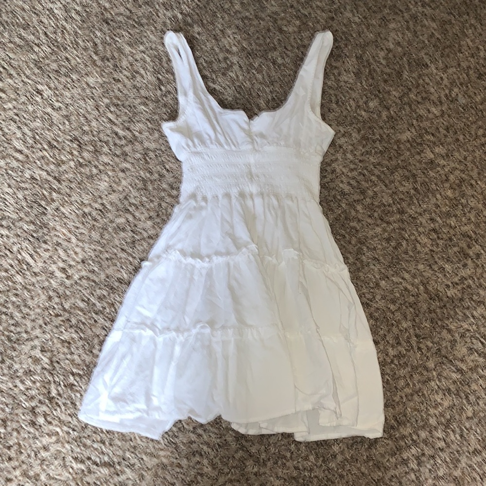 Lulu’s | Tiered White Button Up Babydoll Sundress